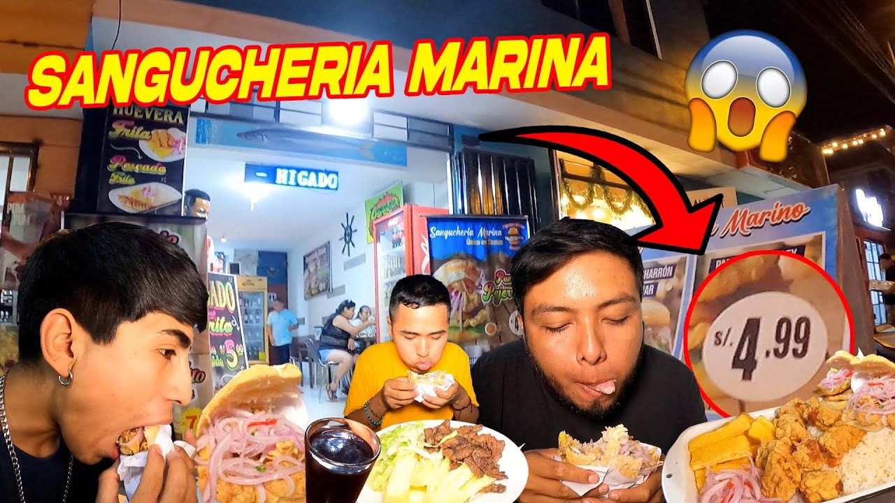 LA MEJOR SANGUCHERIA MARINA | DELICIOSO Y SUPER BARATO 😋🍞🐟