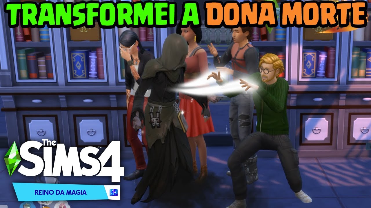 TRANSFORMEI A DONA MORTE NUMA FEITICEIRA - The Sims 4 I Reino da Magia #12