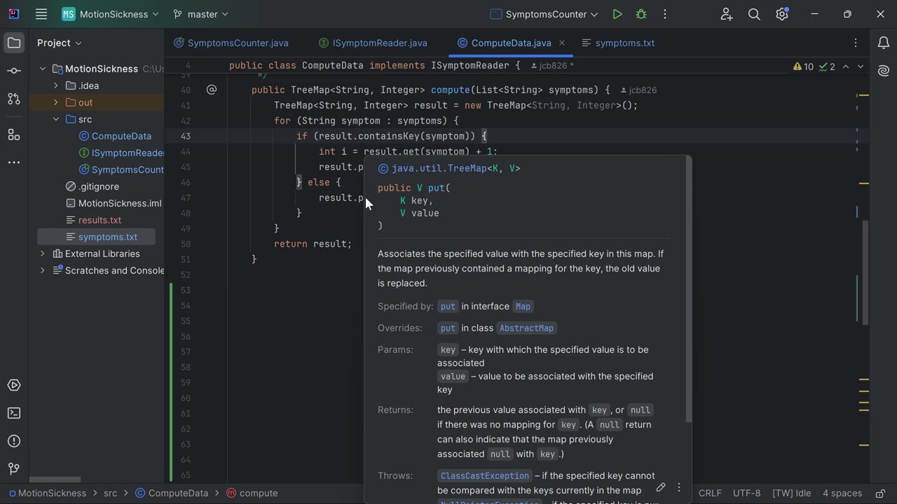 73 Sort symptoms solution