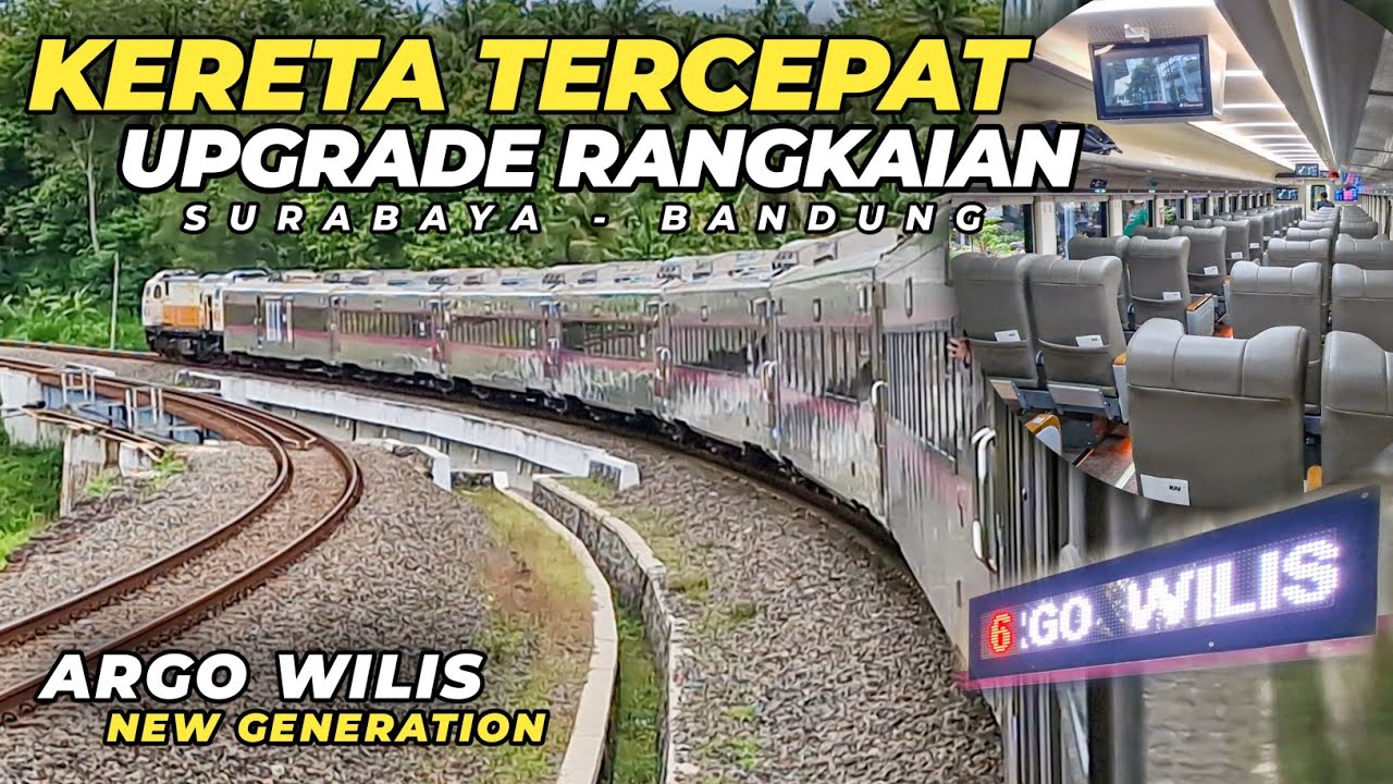 UPGRADE EKSEKUTIF TERMEWAH KERETA TERCEPAT SURABAYA - BANDUNG‼️Trip KA Argo Wilis New Generation