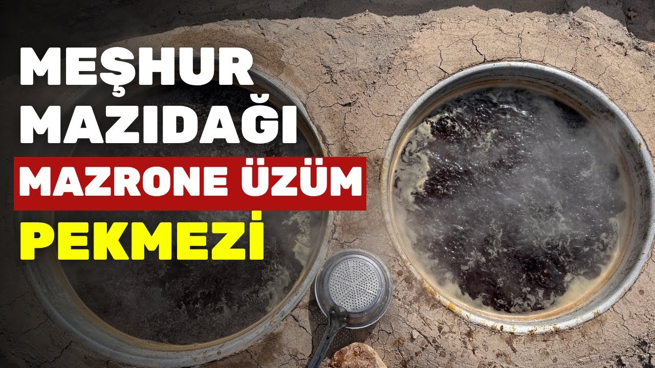 Mardin’in beyaz toprakla mayalanan meşhur üzüm pekmezi coğrafi işaret yolunda