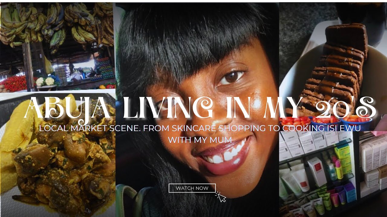 A WEEK IN MY LIFE: SKINCARE SHOPPING// LOCAL NIGERIAN MARKET// COOKING ISI EWU AND CATFISH STEW