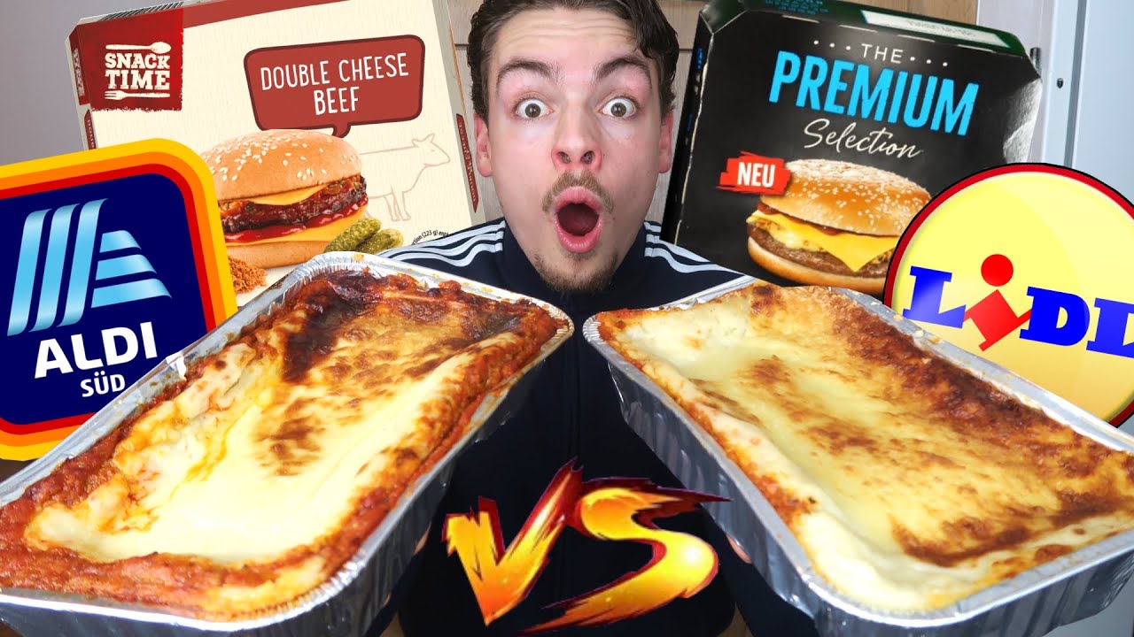 ALDI Essen VS LIDL Essen TESTEN f&uuml;r 24 STUNDEN (XXL Discounter-Vergleich🤔)