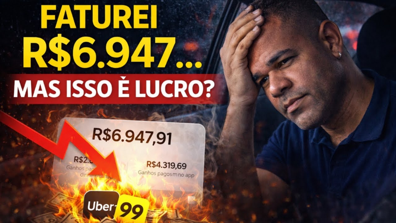 Olha o que sobrou de Quase R$ 7.000,00 feitos na 99 , isso que Ninguém Conta!