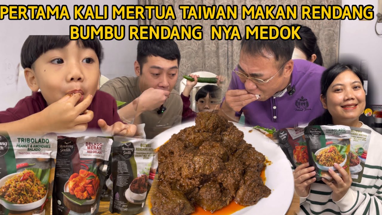 BARU KALI INI LIHAT PAPA MERTUA MAKAN RENDANG SELAHAP INI BUMBU RENDANG SUPER MEDOK