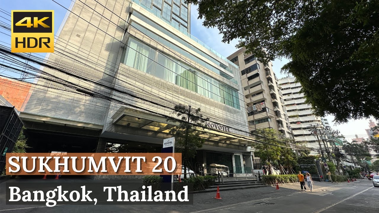 [BANGKOK] Sukhumvit Soi 20 - Novotel, Millenium Towers - สุขุมวิท 20 [4K HDR]