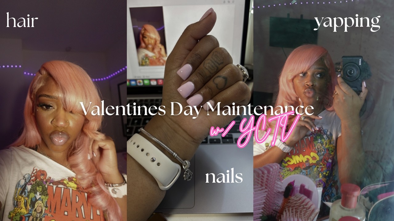 Maintenance Vlog: Valentines Day 🩷 | Nails, Hair, & More