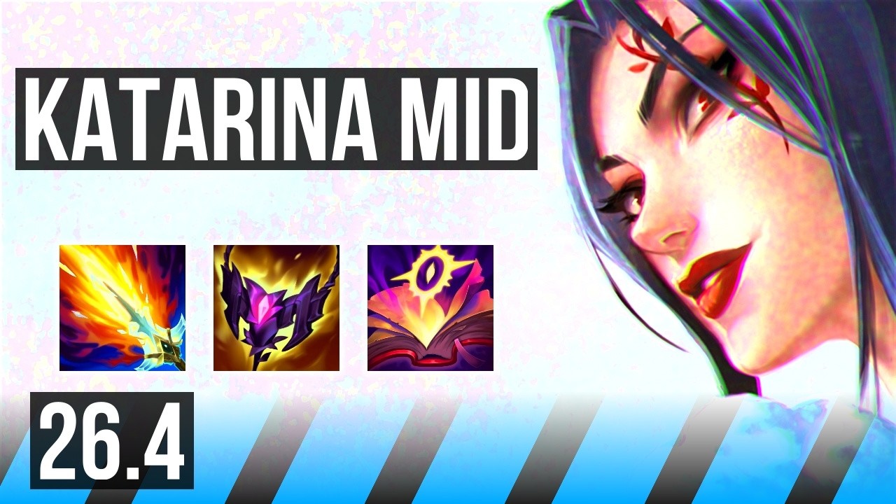 KATARINA vs AKALI (MID) | 54K damage, Dark Harvest, Good KDA: 23/2/3 | EUNE Master | 26.4
