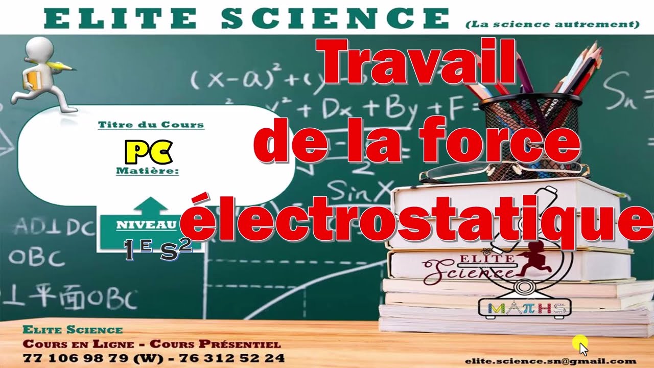 (1ES/PC) Synthèse TRAVAIL DE LA FORCE ELECTROSTATIQUE 🥰
