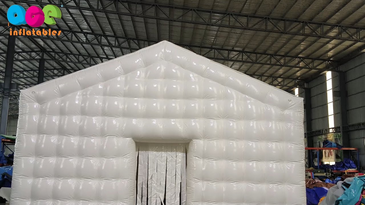 🌿 camping/party turns into electronic music festival! Inflatable nightclub tent becomes a deity 🔥