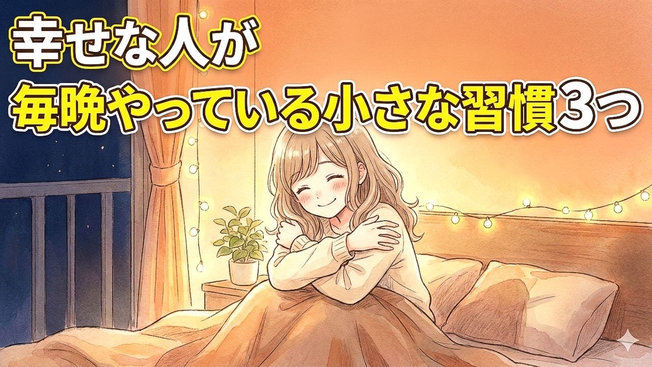 幸せな人が毎晩やっている小さな習慣3つ