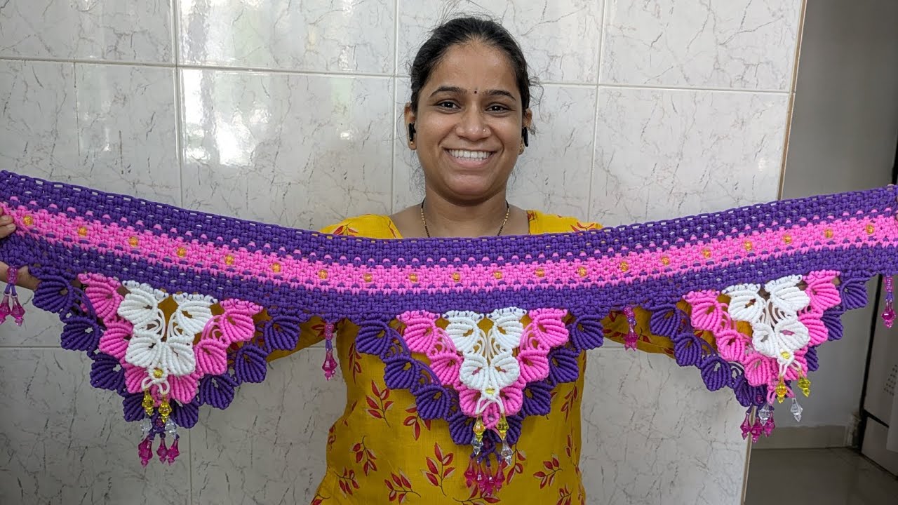 HOW TO MAKE MACRAME TORAN / तोरण कस बनवायचं 
