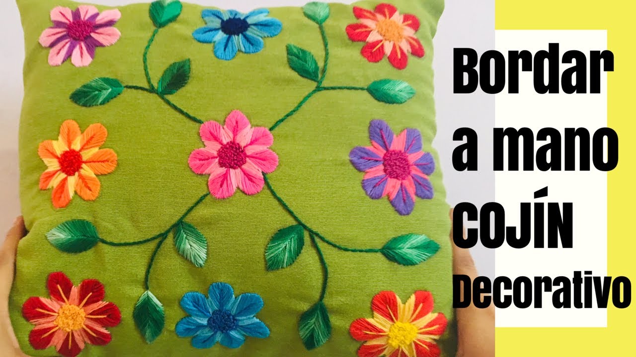 Cómo hacer un cojín bordado a mano estilo ayacuchano