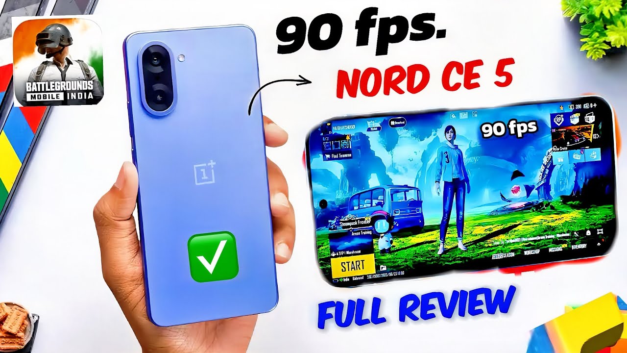 OnePlus Nord CE 5 BGMI 120 FPS Test LIVE! 🔥 Real Gameplay, Heating & Battery Drain