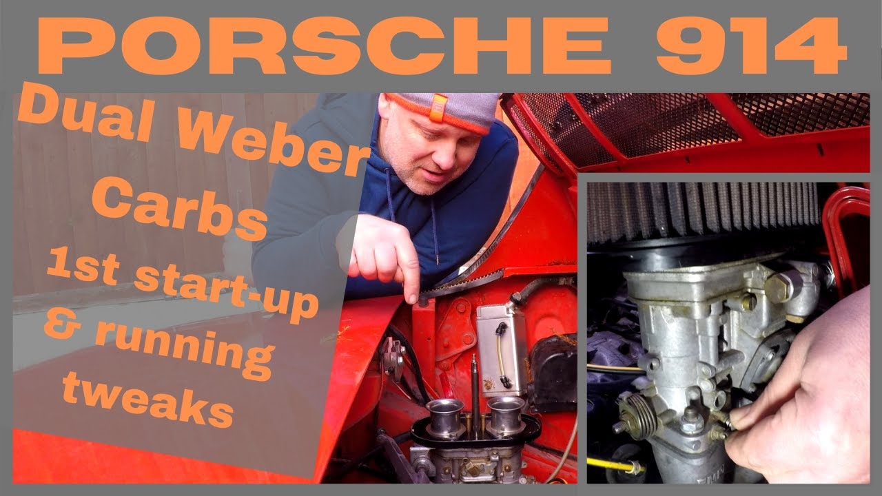 Porsche 914 Ep 6  : Dual Weber Carbs - getting it started & running smoother on the 2056cc