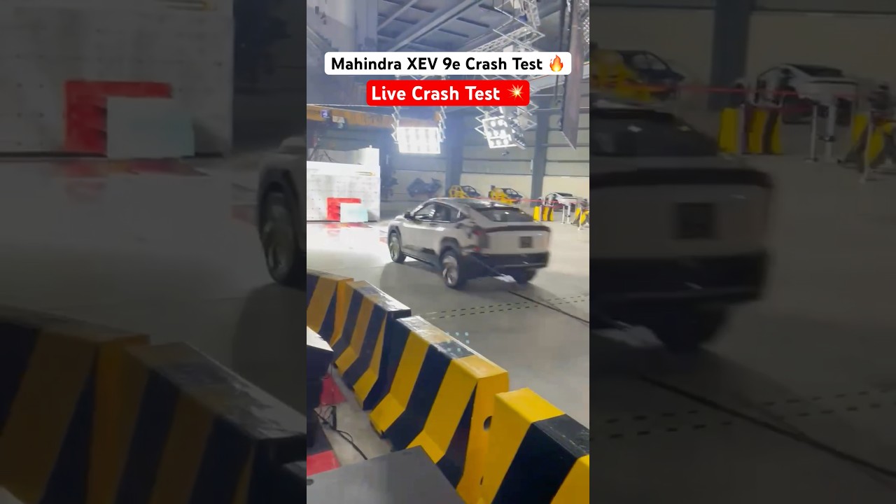 Mahindra XEV 9e Live Crash test 🔥