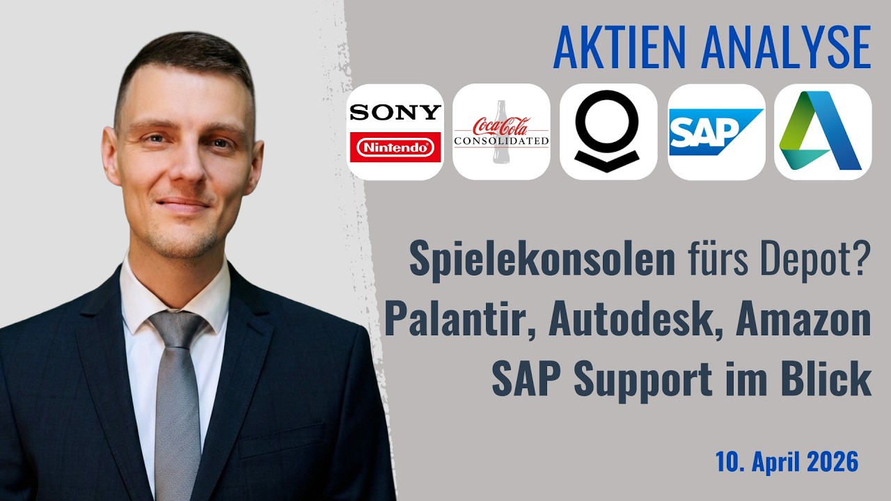 Amazon Aktie, SAP Aktie, Autodesk Aktie, Rheinmetall Aktie, Palantir, Sony, Barry Callebaut, COKE