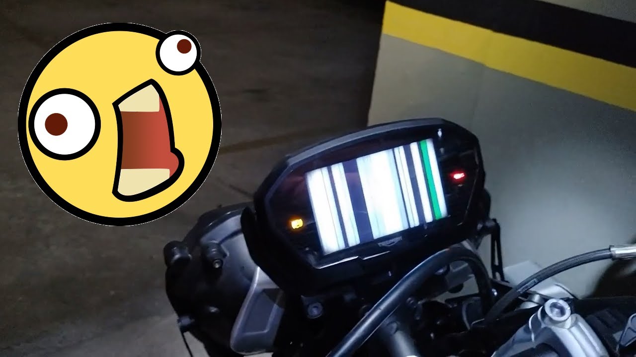 Painel TFT Tiger 800 com defeito - Como arrumar?