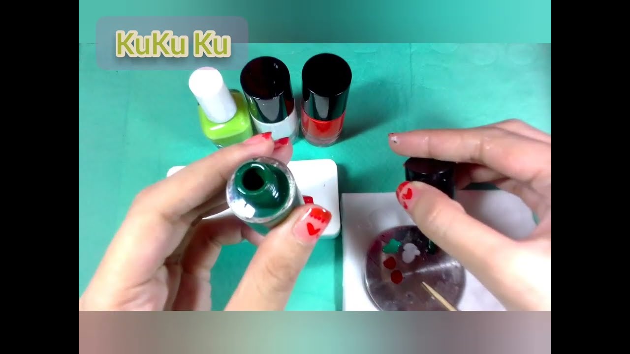 Simple Design Watermelon Nail Art