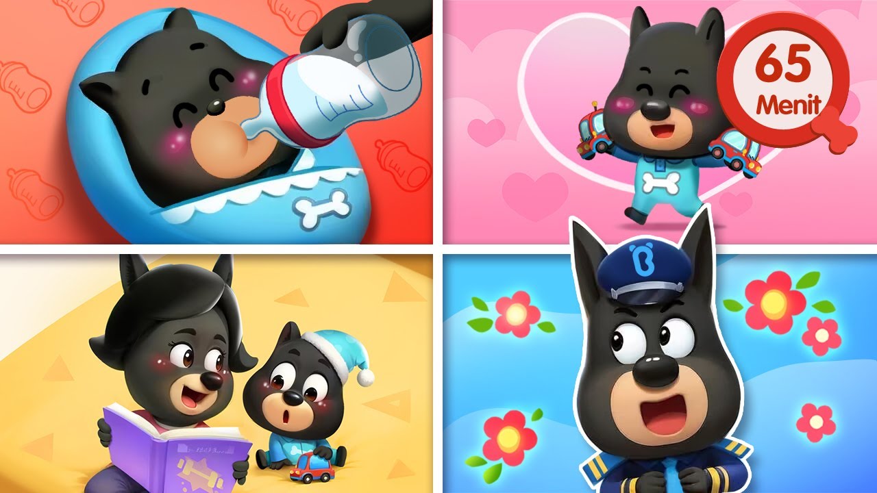 Polisi Merawat Bayi Kecil | Bayi yang Lucu | Kartun Lucu | Kartun Anak-anak | Kepala Polisi Labrador