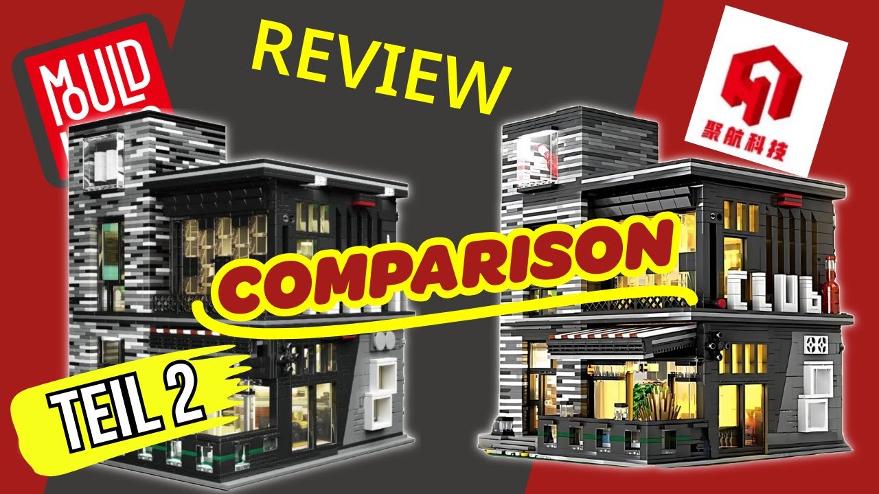 MOULD KING vs JUHANG KEJI ► Islet Bar 16042 vs Club Bar 86008 - Unboxing, Aufbau, Vergleich, Teil 2