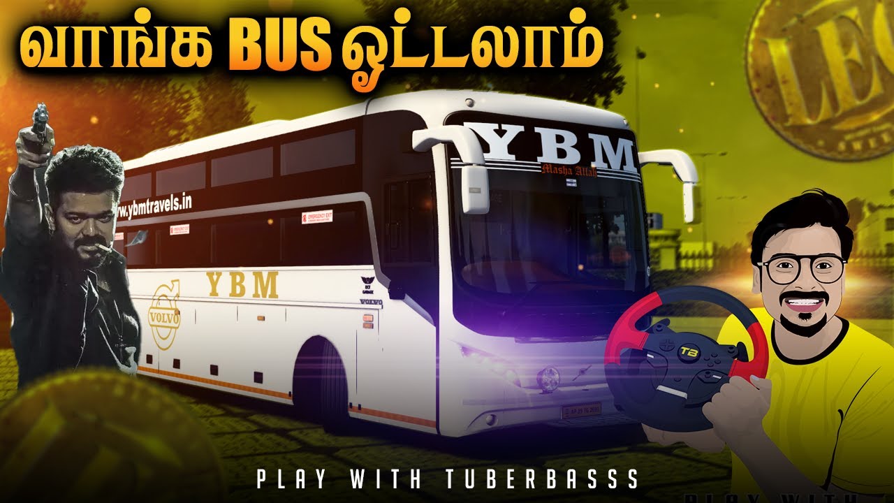 LEO TRAILER SPECIAL BUS RIDE..!! VOLVO VS PRAKASH VEGA CONVOY RACE | PLAY WITH TUBERBASSS