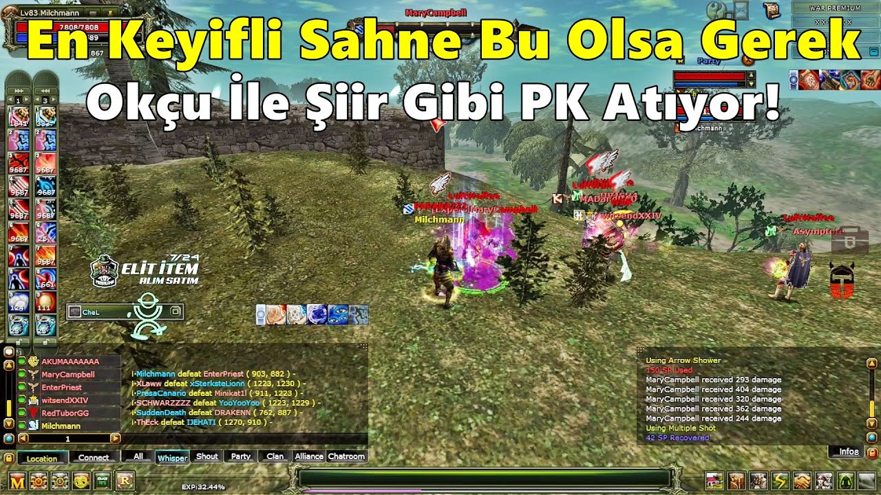 Milchman - Şiir Gibi Oynayan Okçu Yapmışlar | Her Sahnesi Ayrı Bir Güzel :D | Knight Online
