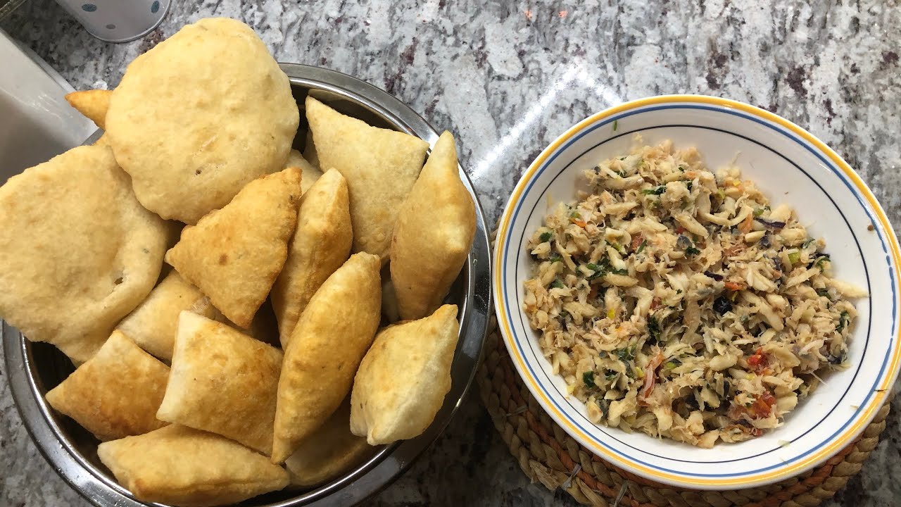 How to make fried bake and saltfish Guyanese style 🇬🇾