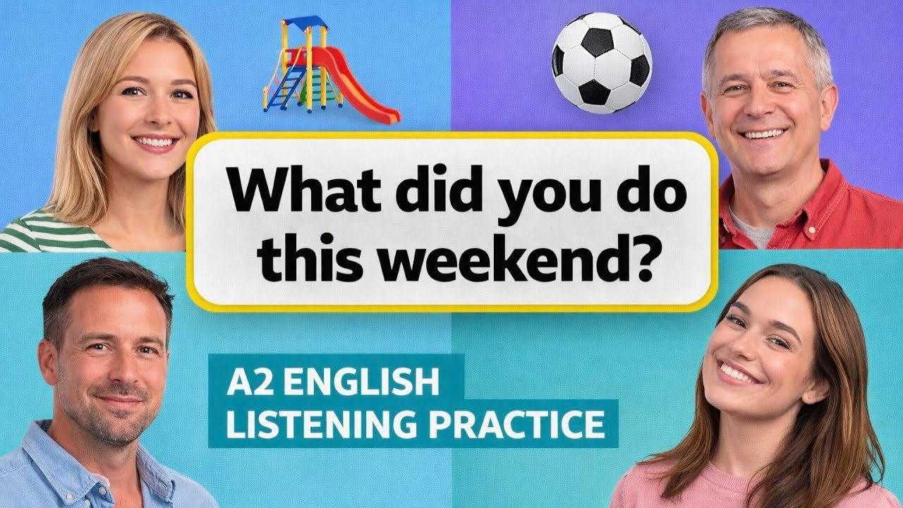 What Did You Do This Weekend? | A2 English Listening Practice | English Podcast