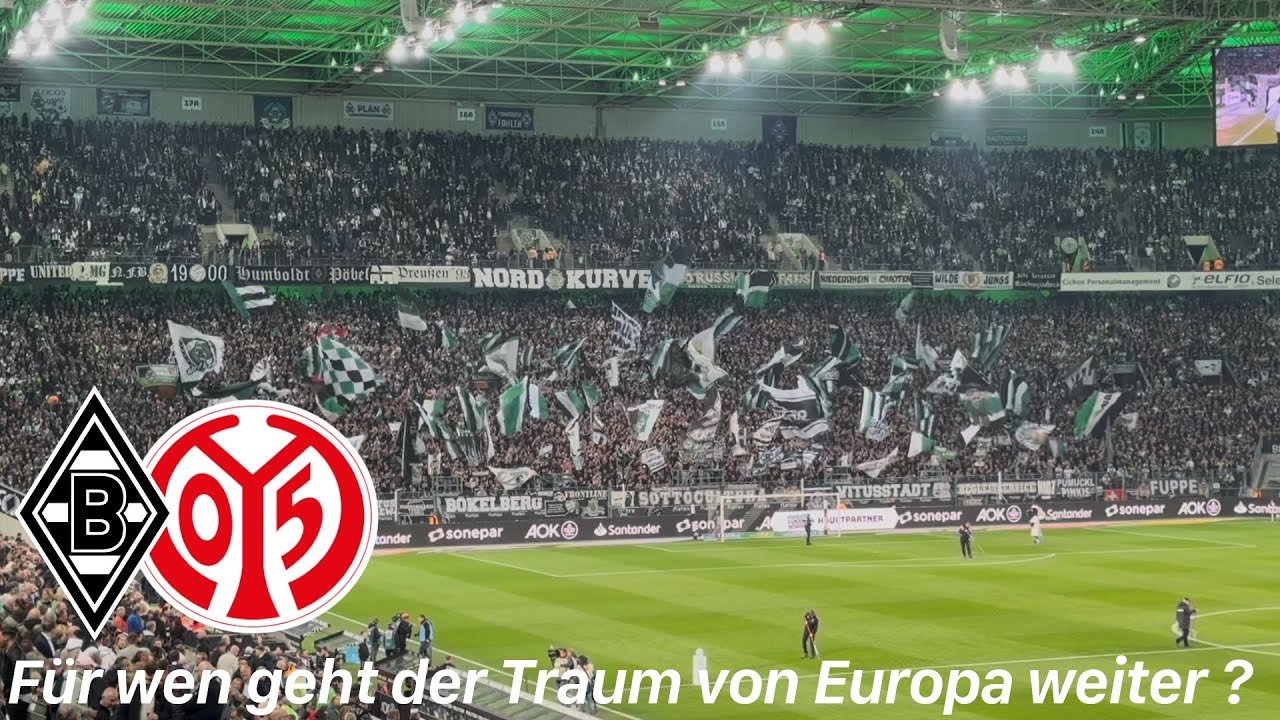 Borussia Mönchengladbach - 1.FSV Mainz 05 | 2800 Mainzer sehen Traumtor und den Sprung auf Platz 3