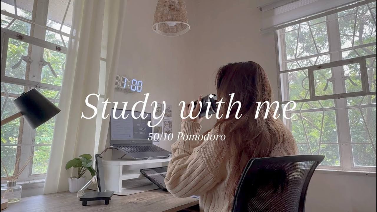 3 Hour Study With Me ✨ | Lo-Fi Ambience & Timer | 50/10 Pomodoro