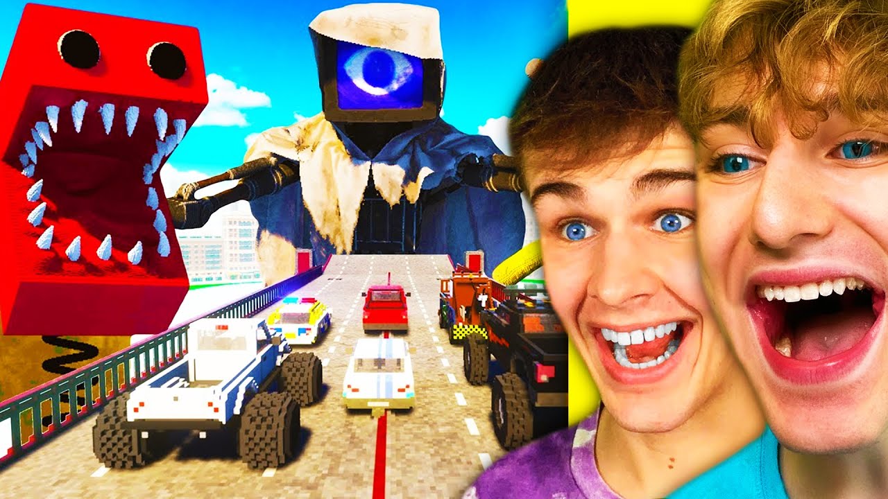 NOVÉ POPPY PLAYTIME POSTAVY vs SPRUNKI AUTA! + @bouchalreakce7520