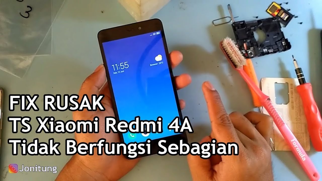 Xiaomi Redmi 4A Touchscreen Tidak berfungsi Sebagian (FIX RUSAK)
