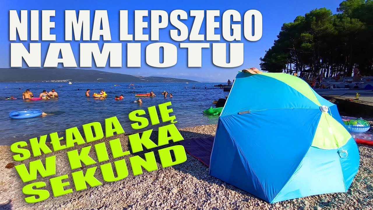 NIESAMOWITY NAMIOT PLAŻOWY! | Złóż w 5 sekund - rozłóż jeszcze szybciej | Rewelacja z Decathlonu 🏖
