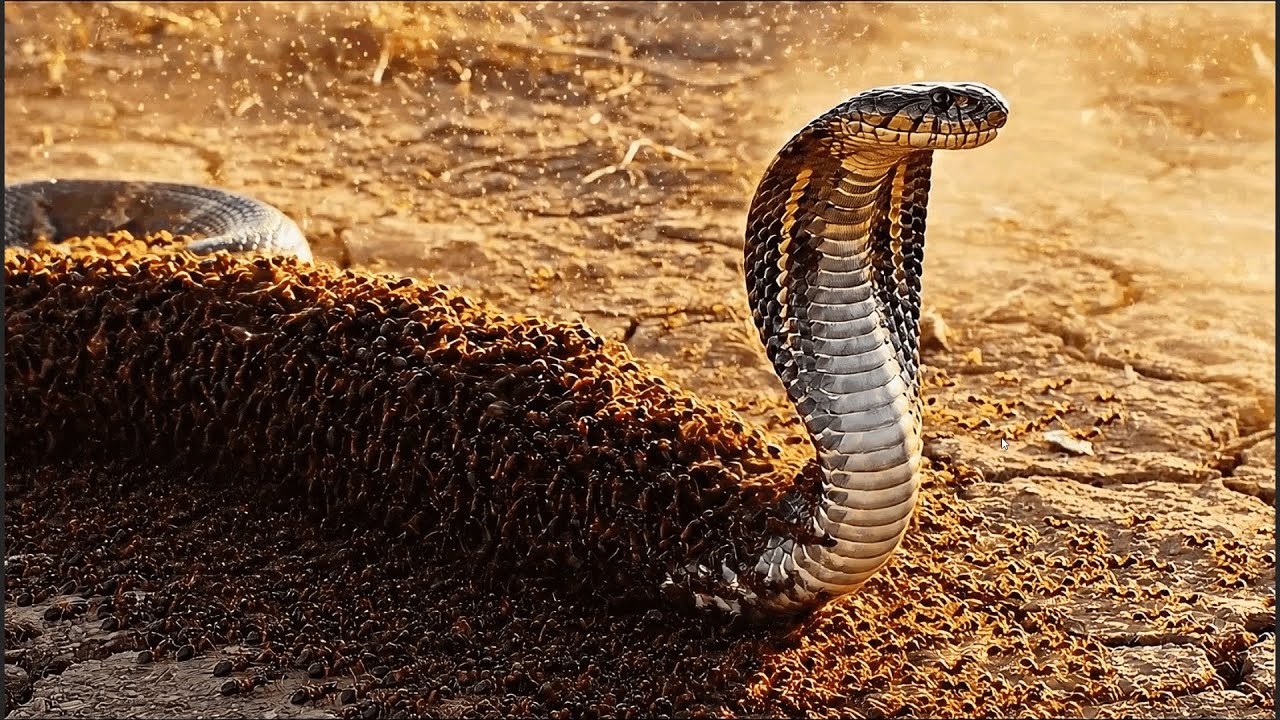 Army Ants vs King Cobra: The Most Unbelievable Battle in the Wild - Animal Combat World