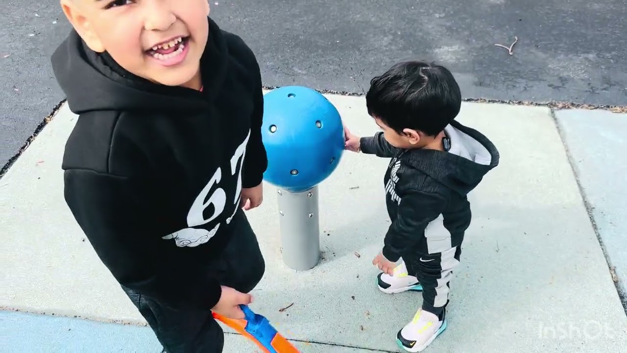 Take the kids to the park for Shaun and his dad to play North gun fight making memories ￼￼