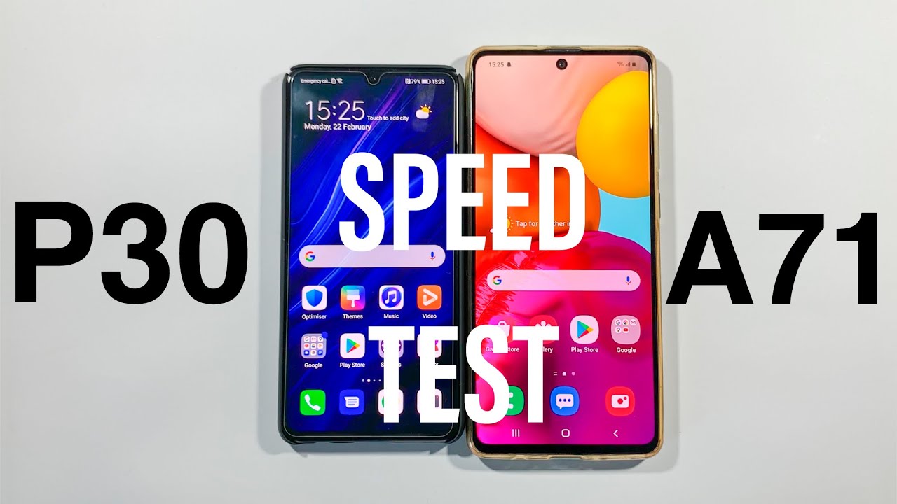 Huawei P30 vs Samsung A71 Comparison Speed Test