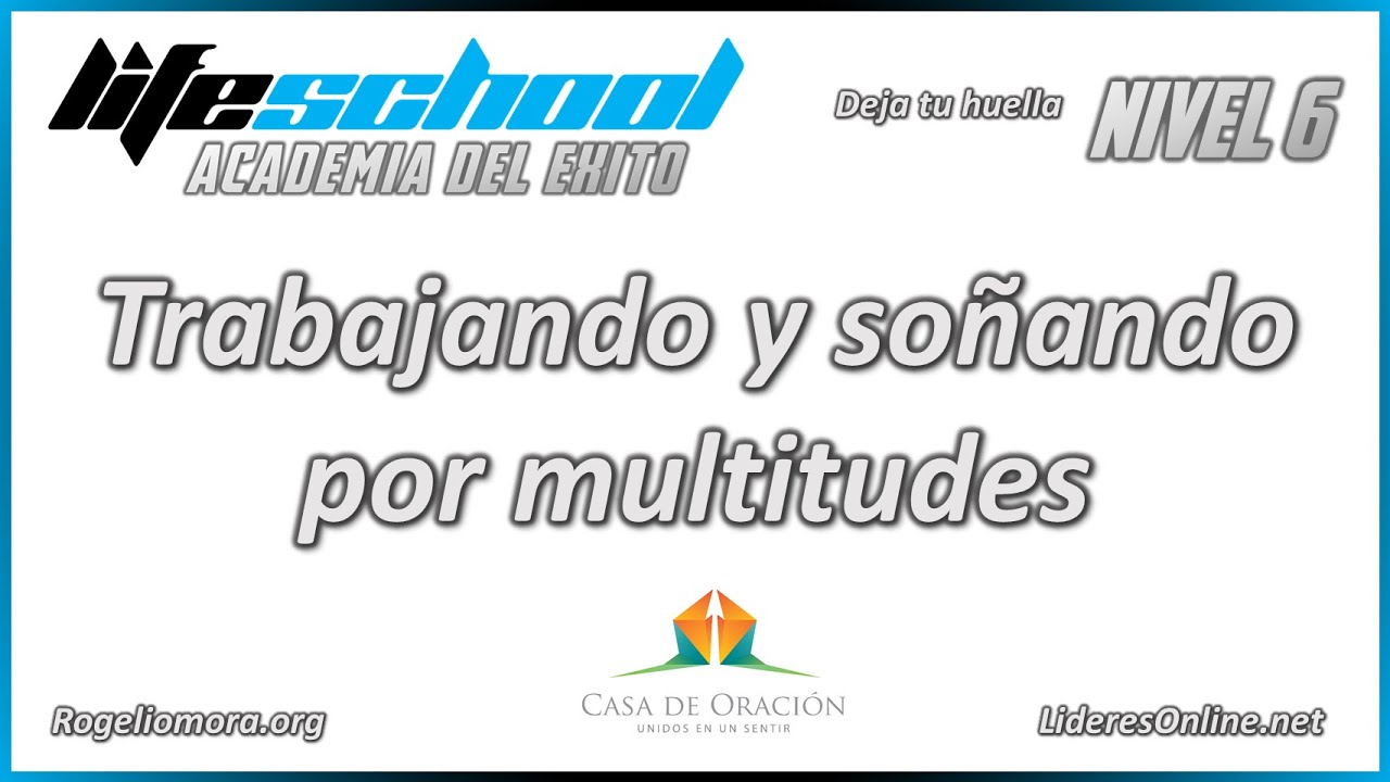 Trabajando y soñando por multitudes