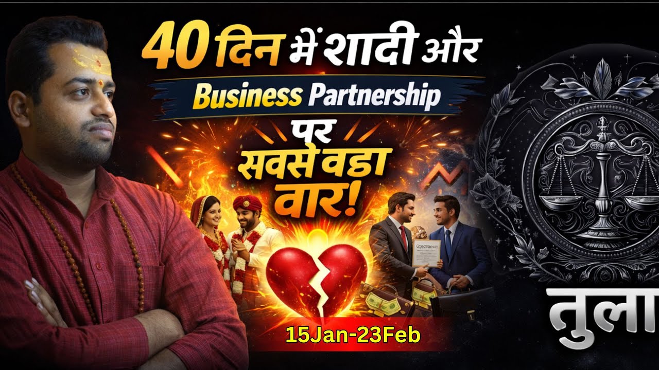 तुला राशि अलर्ट: 40 दिन में शादी और Business Partnership पर सबसे बड़ा वार!