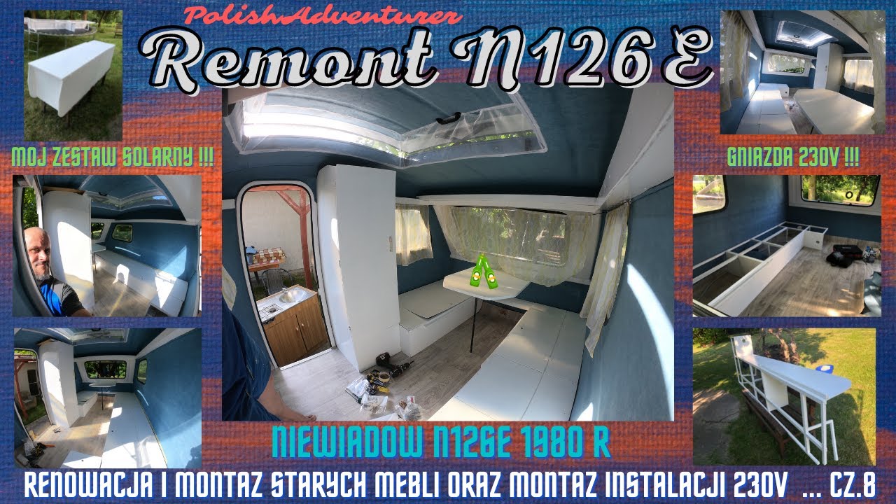 Niewiadów N126E Generalny Remont-Renowacja i montaż starych mebli i instalacji 230v Cz.8 Vlog (101)
