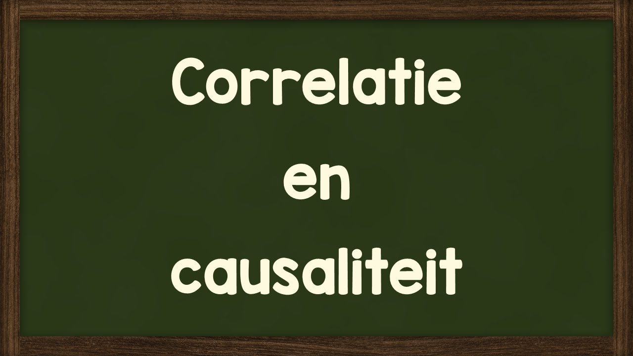 Correlatie en causaliteit