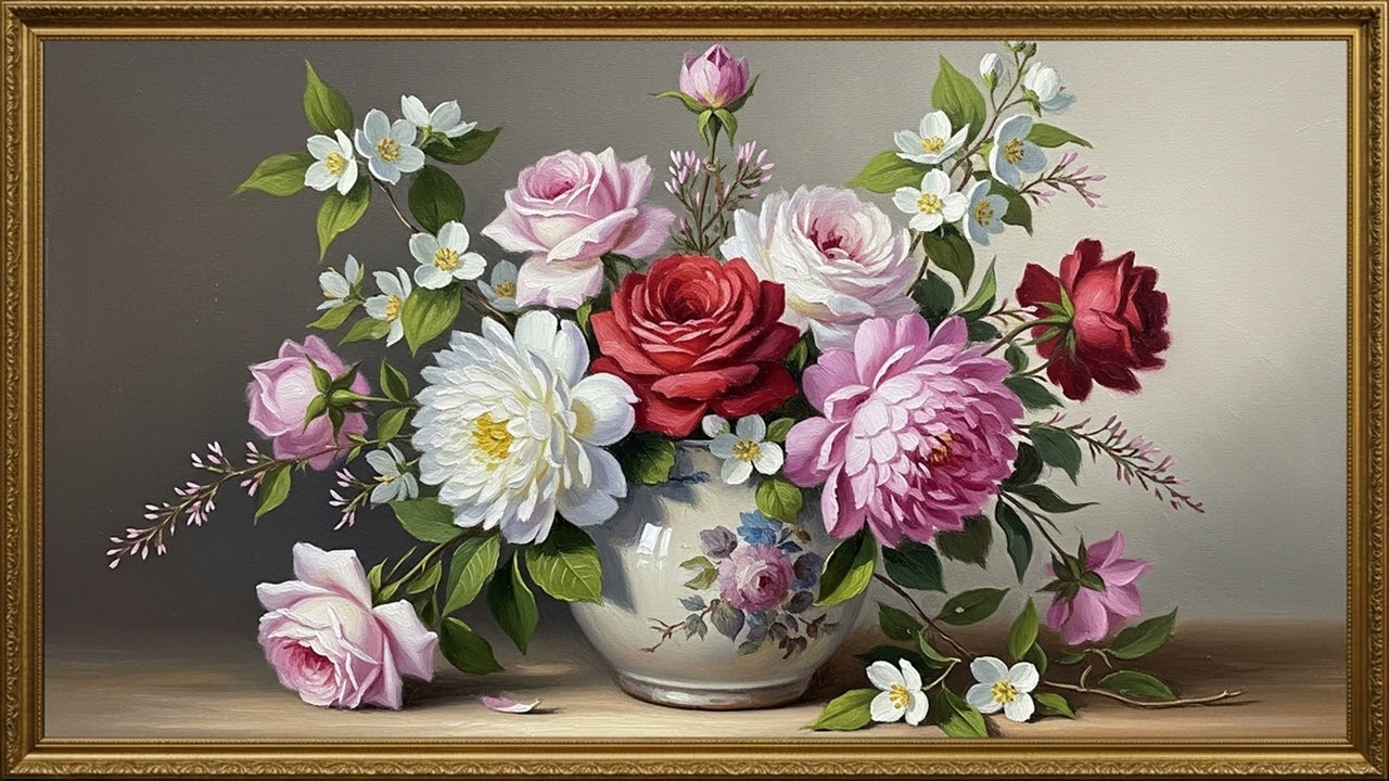 Artistic Interior Screen | Timeless Oil Painting Display