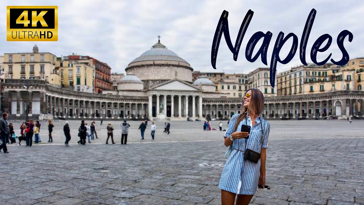 Naples Italy [4k] - Walking Tour - Seaside - Restaurant - Street Life - Summer 2022