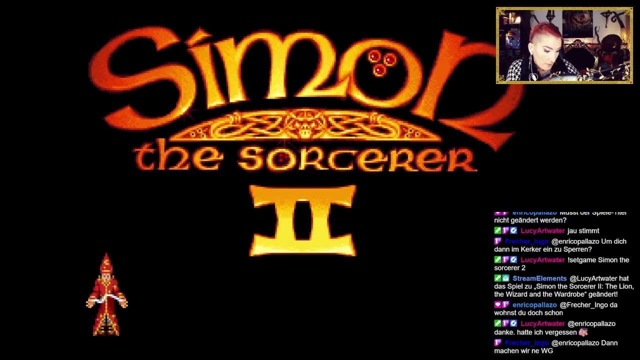 12h Stream Simon the Sorcerer 2 (Folge 1) Zeitangaben in Infobox.Twitch-Stream ungekürzt