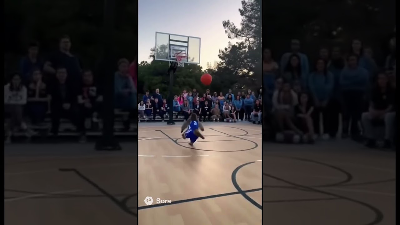 Monkey plays basketball! #crazy #funny #relatable #subscribe #monkey #ai
