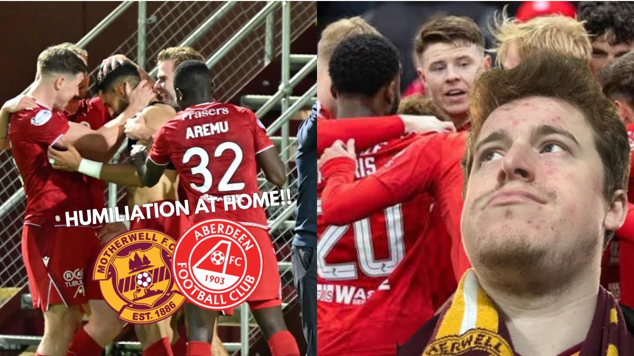 ABERDEEN THRASH MOTHERWELL.. Motherwell 0-4 Aberdeen VLOG!!