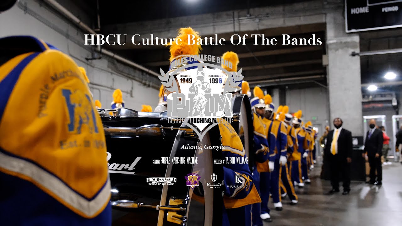 Miles College Purple Marching Machine in HBCU Culture BOTB in Atlanta, Ga 2023