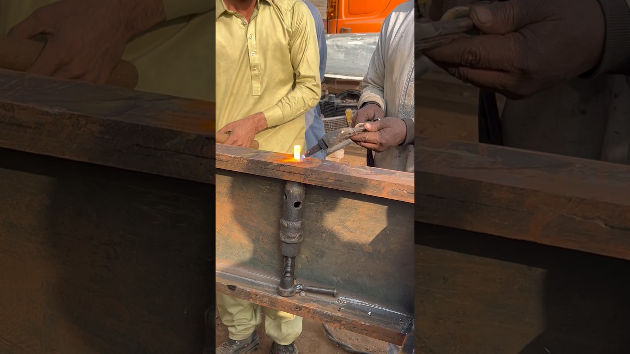 Incredible technique Riveting on Truck chassis #truck #chassis #rivets #youtubeshorts