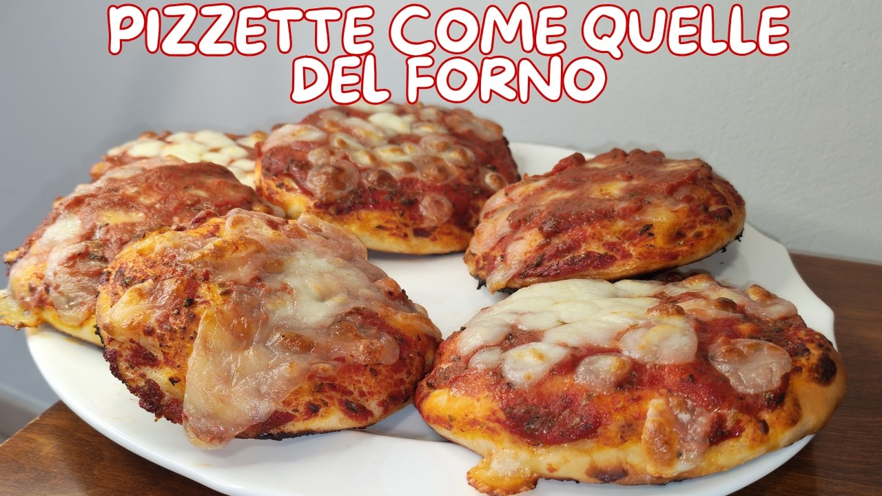 PIZZETTE MORBIDISSIME, COME AL PANIFICIO. Senza impastatrice!