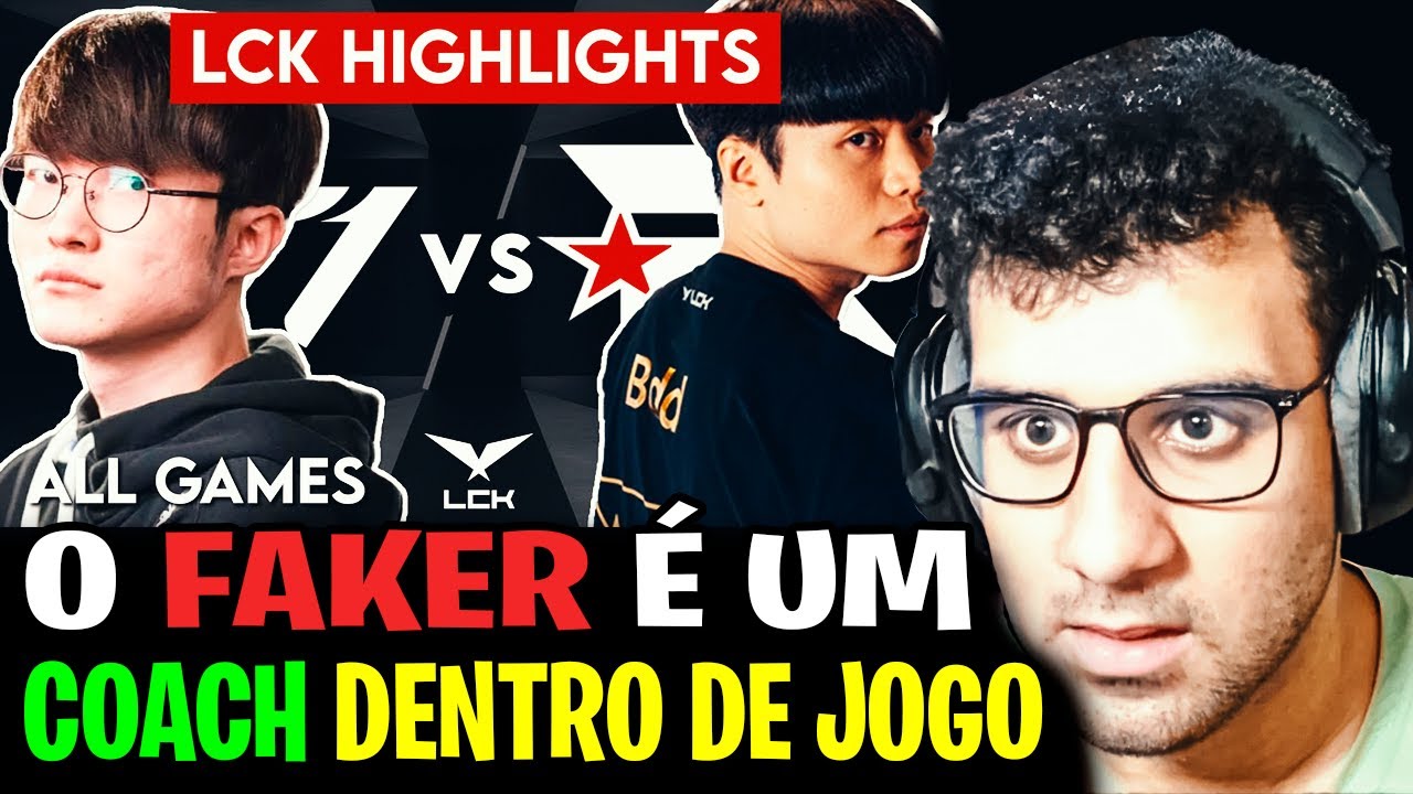 🚨 T1 x KT NA LCK 2025! FAKER CONTRA BOM DE DEDO! ABSOLUT REAGE AOS HIGHLIGHTS DO VELHACO